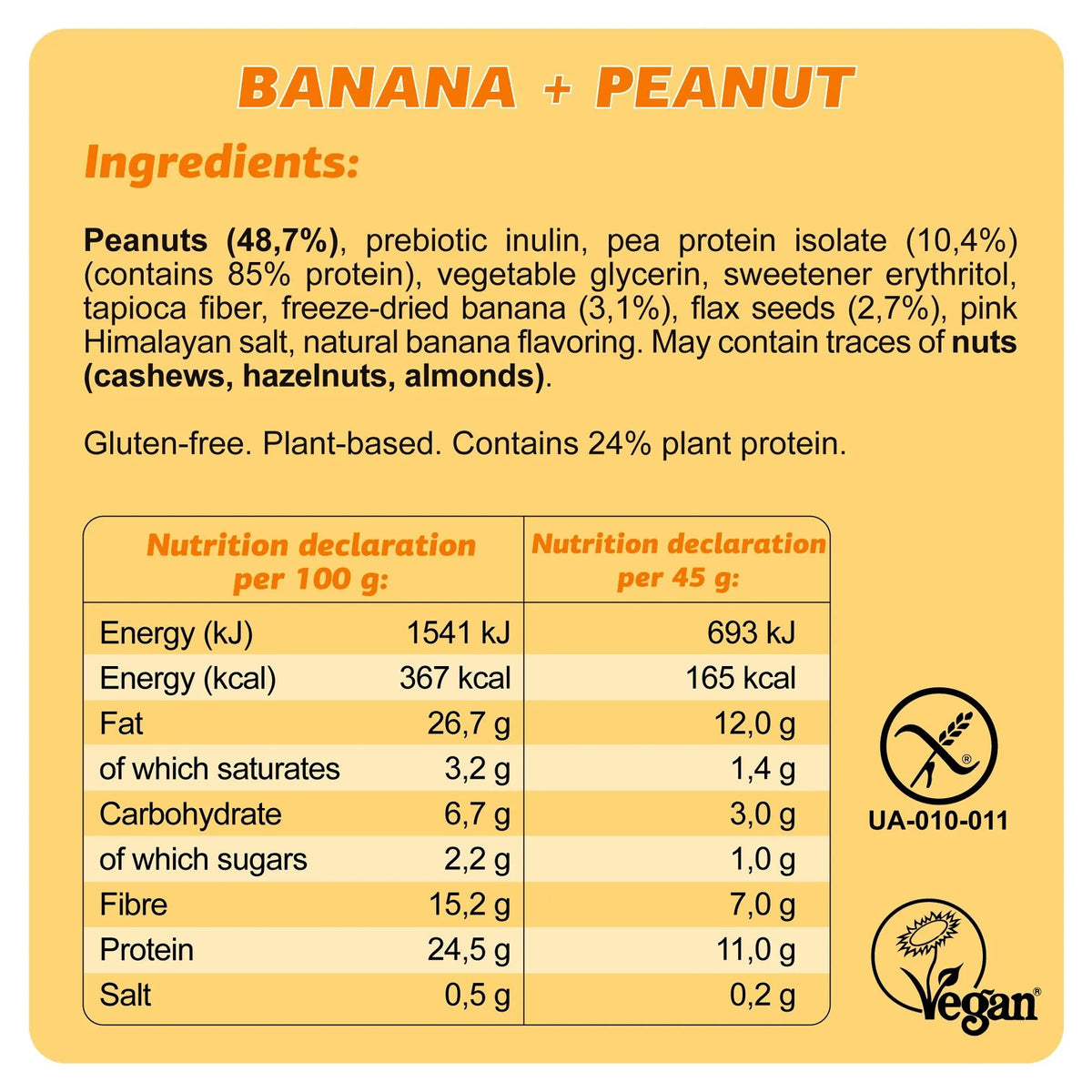 Baton keto BANANE SI ARAHIDE (FIZI)