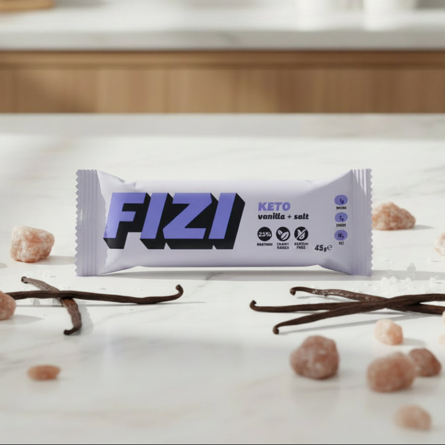 Baton keto VANILIE SI SARE DE MARE (FIZI)