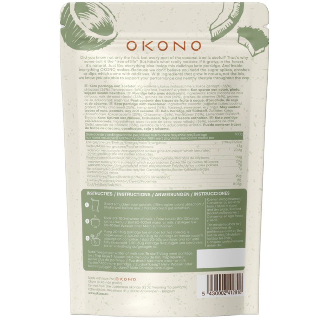 Porridge Keto cu Cocos