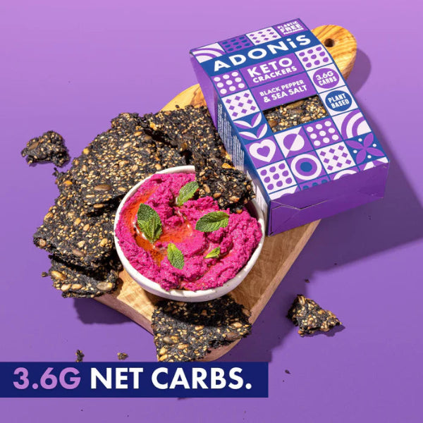 Crackers keto cu Piper negru si sare de mare