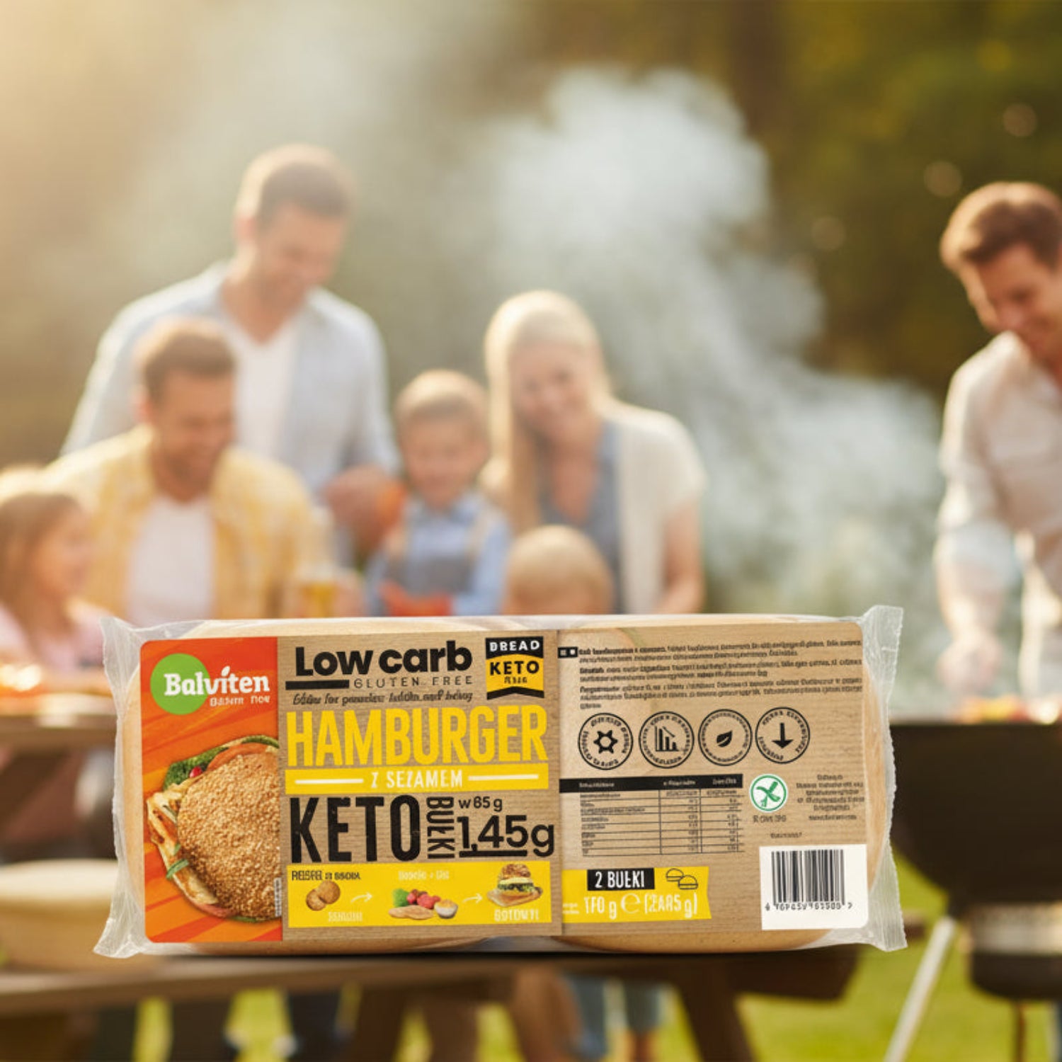 Chifle Hamburger cu susan, Keto