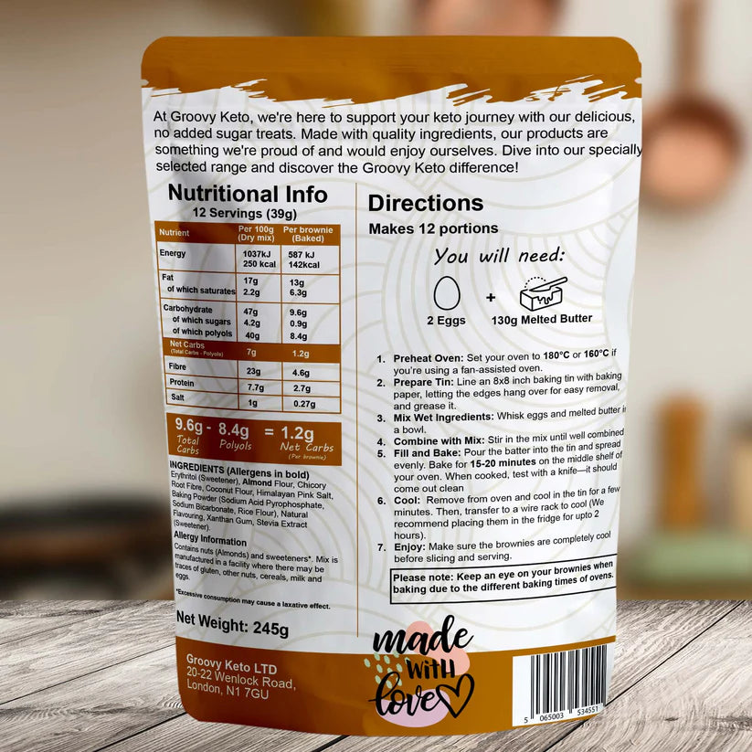 Mix Keto Prajitura cu Caramel sarat