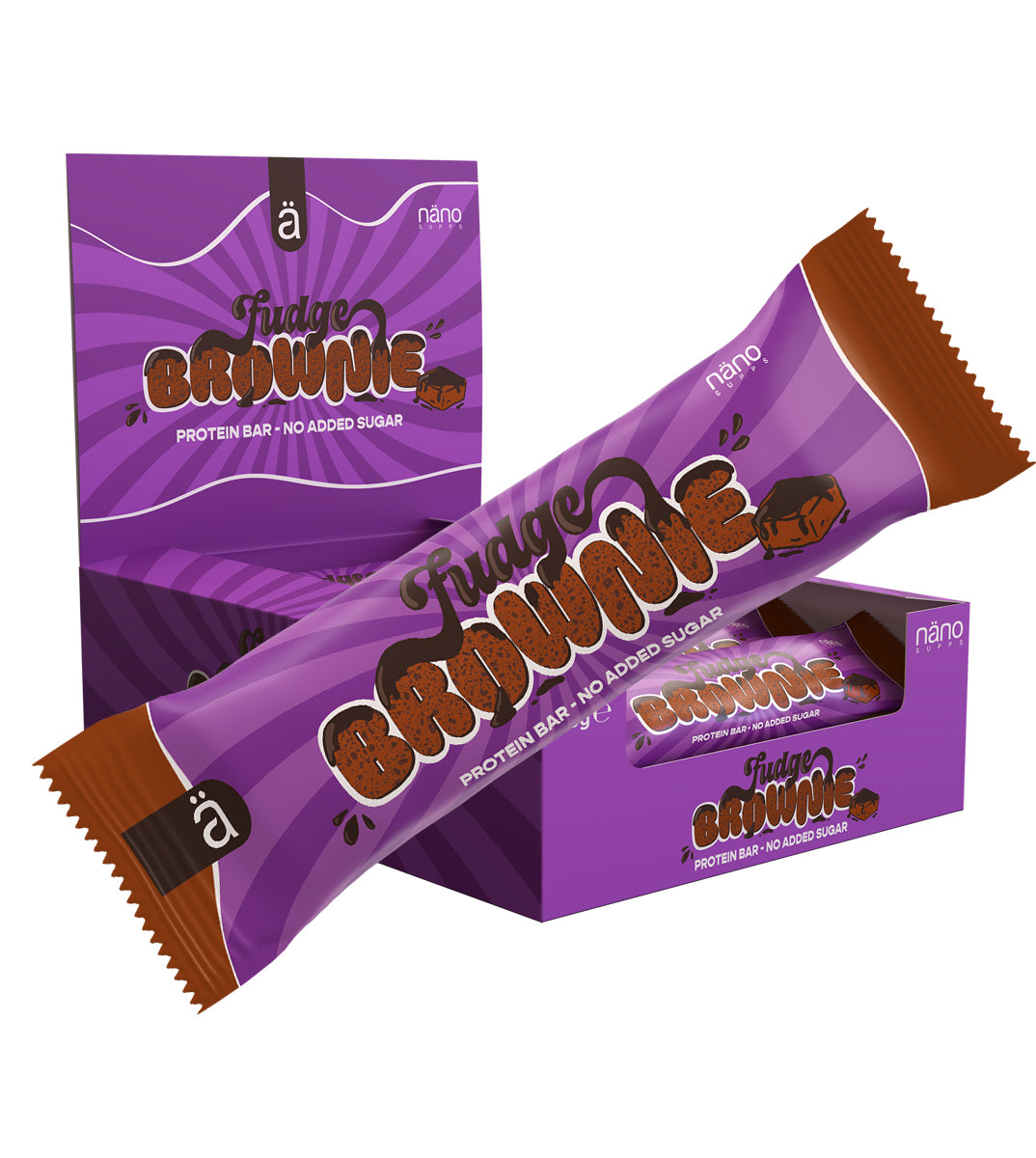 Baton proteic Fudge Brownie (NanoSupps)