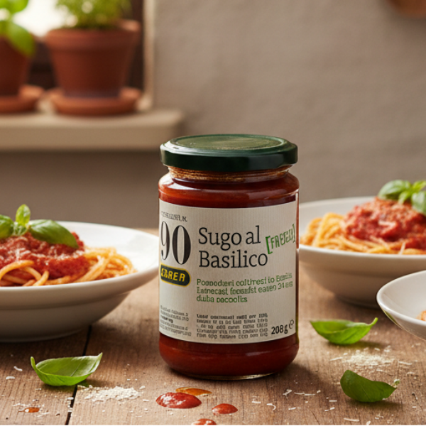 Sos de roșii cu busuioc proaspăt 280g – Caber